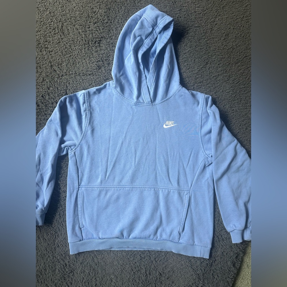 Nike youth size XL blue hooded sweatshirt